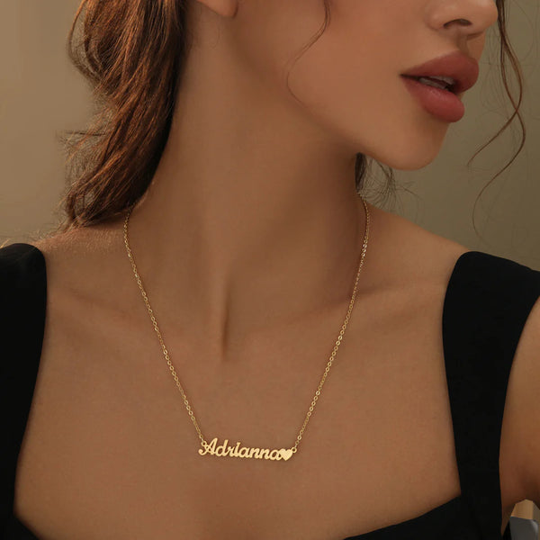 Collar Personalizado Corazón Brillante