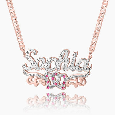Collar Personalizado Doble Nombre