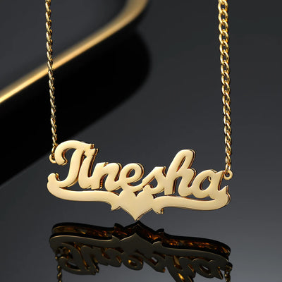 Collar Personalizado de Amor con Nombre y Corazón